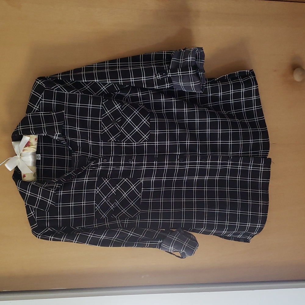 Black&White Button Up Shirt